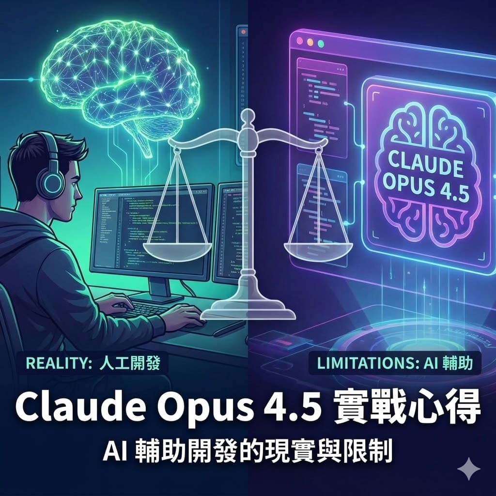 Claude Opus 4.5 實戰心得：AI 輔助開發的現實與限制