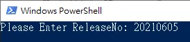PowerShell 視窗提示輸入