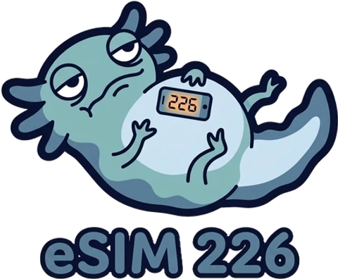 eSIM 226 travel data: scanning a QR code to activate mobile data abroad